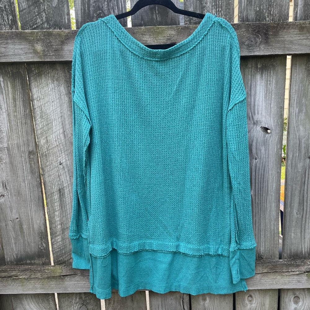 Free People teal tunic